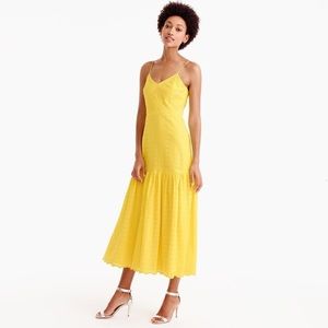 J. Crew Eyelet Midi Dress